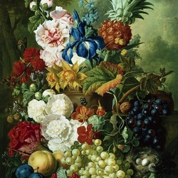 Пазл: Букет  цветов с ананасом
