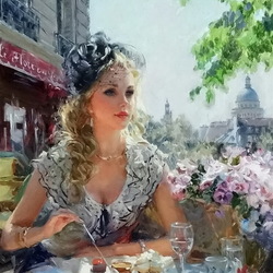 Пазл: Парижское кафе 