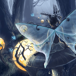 Пазл: Ночь в волшебном лесу