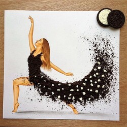 Пазл:  Платье из печенья 