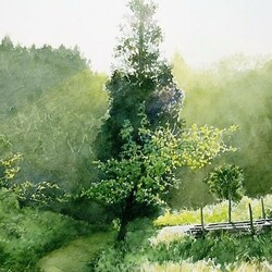 Пазл: За деревьями 