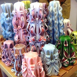 Пазл: Набор резных свечей