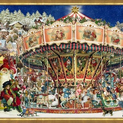 Пазл: Рождественская карусель
