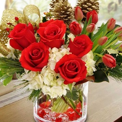 Пазл: Новогодний букет