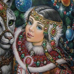 Пазл: Снегурочка