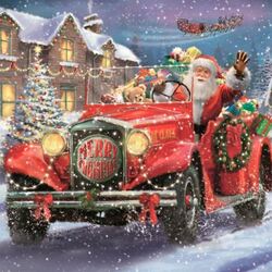 Пазл: Санта в пути
