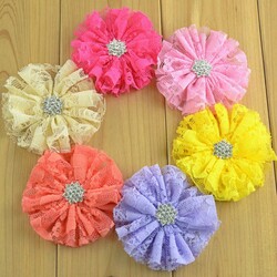 Пазл: Цветы из ткани