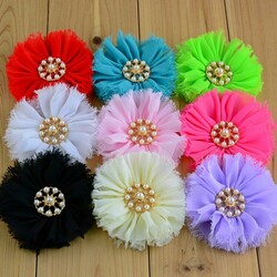 Пазл: Цветы из ткани