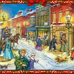 Пазл: Рождественский мир Чарльза Диккенса