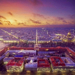 Пазл: Адмиралтейская набережная и Невский трезубец