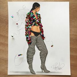 Пазл: Сделано из блесток и кожи