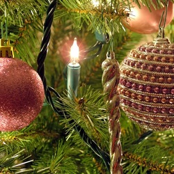 Пазл: Новогодние шары