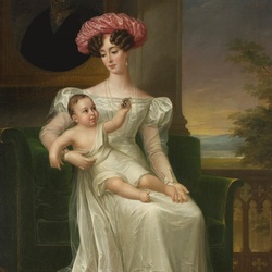 Пазл: Королева Швеции Жозефина с сыном