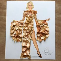 Пазл: Платье из лука