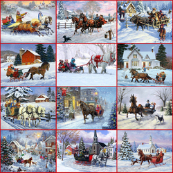 Пазл: Зимние забавы