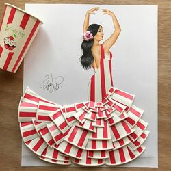 Пазл: Из пластиковых стаканчиков