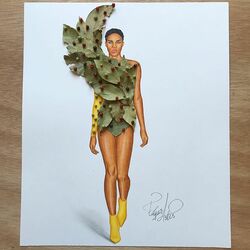 Пазл: Платье из лаврового листа и перца