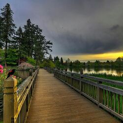 Пазл: Закат над рекой