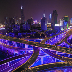 Пазл: Ночной Шанхай