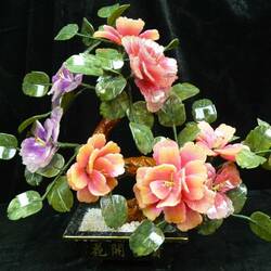 Пазл: Каменная нежность...Цветы из нефрита