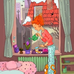 Пазл: Первый цветок