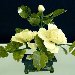 Пазл: Каменная нежность...Цветы из нефрита