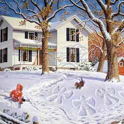 Пазл: Снежные ангелы