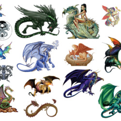 Пазл: Драконы