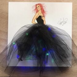 Пазл: Леди в черном