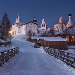 Пазл: Зимний вечер в Ферапонтово