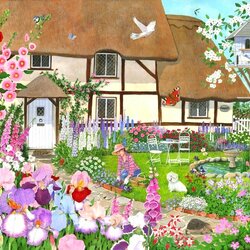 Пазл: Уход за садом