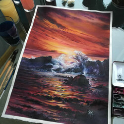 Пазл: Вечернее море