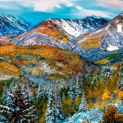 Пазл: Голубые вершины