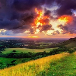 Пазл: Тучи и солнце