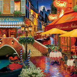 Пазл: Венецианские кафе