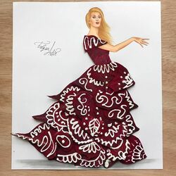 Пазл: Платье из свеклы и сметаны