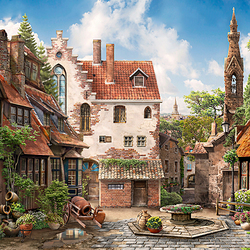 Пазл: Дворик