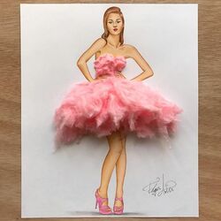 Пазл: Платье из сахарной ваты