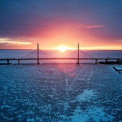 Пазл: Закат над финским заливом