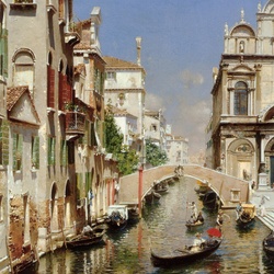 Пазл: Венецианский канал со Скуола Гранде 