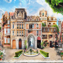 Пазл: Городская площадь