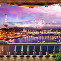 Пазл: Огни Парижа