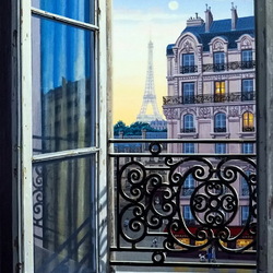 Пазл: Окно с видом на Париж