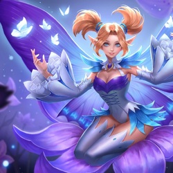 Пазл: Фиолетовая бабочка