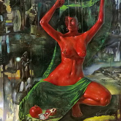 Пазл: Гранатовая леди 