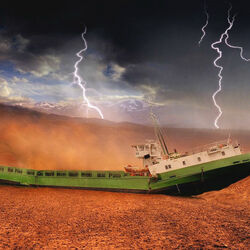 Пазл: Брошенная баржа