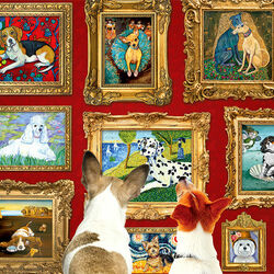 Пазл: Собачья галерея
