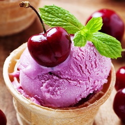 Пазл: Вишневое мороженое