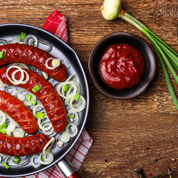 Пазл: Жареная колбаска