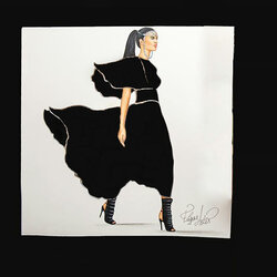 Пазл: Девушка в черном